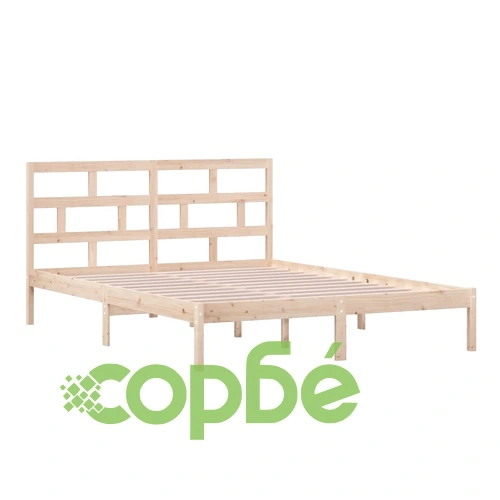 рамка за легло 150x200 см King Size масивно дърво ➤ топ цена ➤ sorbe.bg