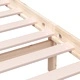 Рамка за легло, бор масив, 200x200 см