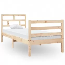 Рамка за легло, бор масив, 75x190 см, 2FT6 Small single