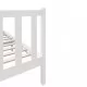 Рамка за легло, бяла, масивен бор, 140x190 см