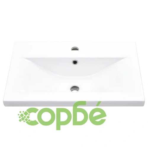 Рамка за мивка за баня с вграден умивалник, бяла, желязна ➤ топ цена ➤ sorbe.bg