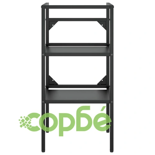 Рамка за мивка за баня с вграден умивалник, черна, желязна ➤ топ цена ➤ sorbe.bg