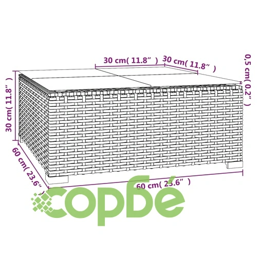 Градински лаундж комплект с възглавници 9 части полиратан кафяв ➤ топ цена ➤ sorbe.bg