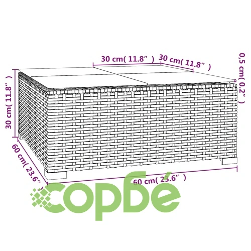 Градински лаундж комплект с възглавници 9 части сив полиратан ➤ топ цена ➤ sorbe.bg