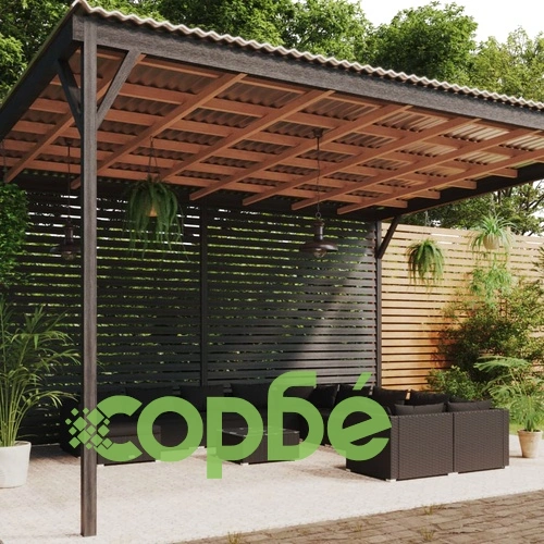 Градински комплект с възглавници 12 части полиратан черен ➤ топ цена ➤ sorbe.bg