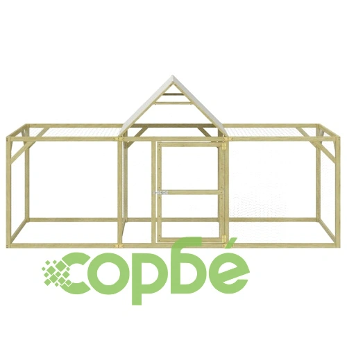 Кокошарник 300x100x150 см импрегниран бор масив ➤ топ цена ➤ sorbe.bg