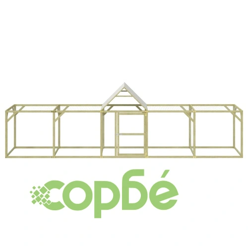 Кокошарник 500x100x150 см импрегниран бор масив ➤ топ цена ➤ sorbe.bg