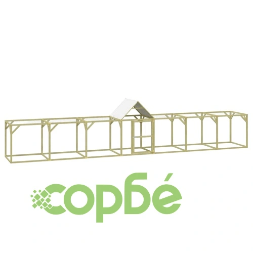 Кокошарник 700x100x150 см импрегниран бор масив ➤ топ цена ➤ sorbe.bg