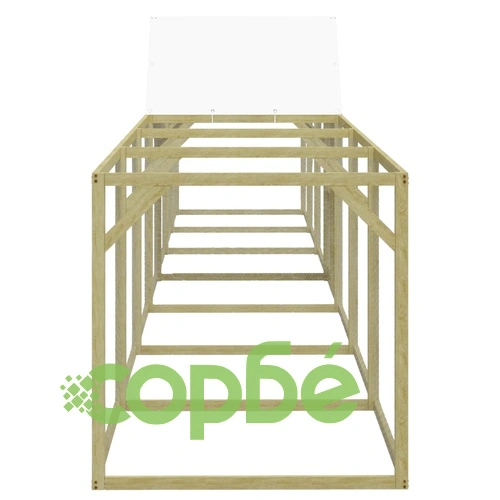 Кокошарник 700x100x150 см импрегниран бор масив ➤ топ цена ➤ sorbe.bg