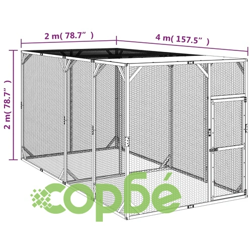 Кокошарник 200x400x200 см импрегниран бор масив ➤ топ цена ➤ sorbe.bg