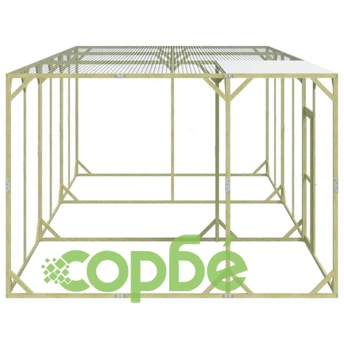 Кокошарник 600x300x200 см импрегниран бор масив ➤ топ цена ➤ sorbe.bg