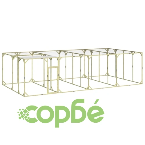 Кокошарник 800x400x200 см импрегниран бор масив ➤ топ цена ➤ sorbe.bg