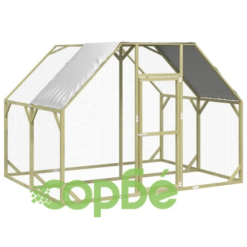 Кокошарник 268x200x190 см импрегниран бор масив ➤ топ цена ➤ sorbe.bg