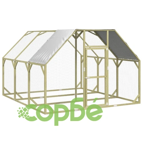 Кокошарник 268x300x190 см импрегниран бор масив ➤ топ цена ➤ sorbe.bg