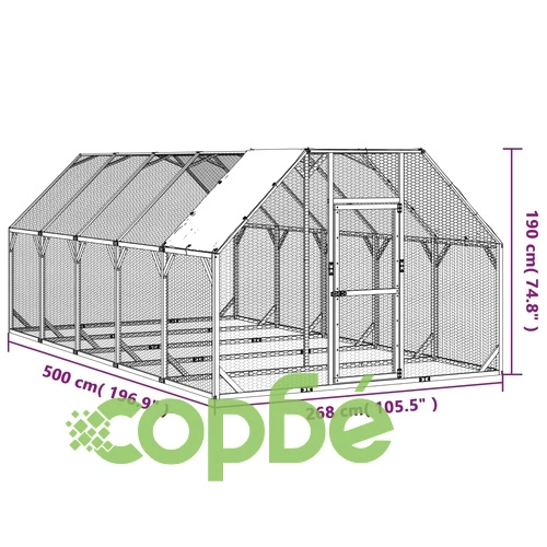 Кокошарник 268x500x190 см импрегниран бор масив ➤ топ цена ➤ sorbe.bg