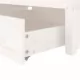 Рамка за легло с чекмеджета, бяла, 90x200 см