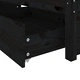 Рамка за легло с чекмеджета, черна, 135x190 см, Double