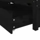 Рамка за легло с чекмеджета, черна, 140x190 см