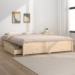 Рамка за легло с чекмеджета, 200x200 см