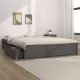 Рамка за легло с чекмеджета, сива, 200x200 см