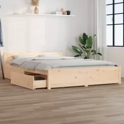 Рамка за легло с чекмеджета, 140x200 см