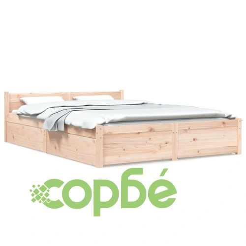 Рамка за легло с чекмеджета, 160x200 см ➤ топ цена ➤ sorbe.bg