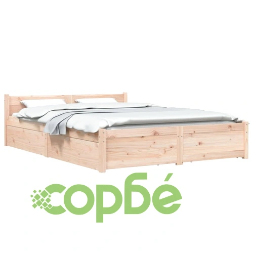 Рамка за легло с чекмеджета, 160x200 см ➤ топ цена ➤ sorbe.bg