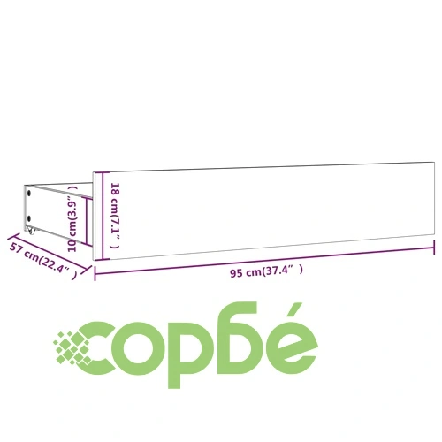 Рамка за легло с чекмеджета, 160x200 см ➤ топ цена ➤ sorbe.bg