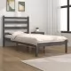 Рамка за легло, сива, бор масив, 90х200 см