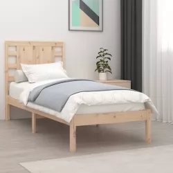 Рамка за легло, бор дърво масив, 90х200 см