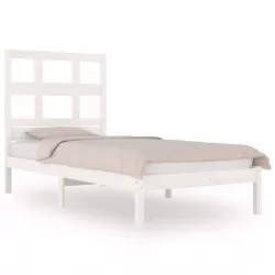 Рамка за легло, бяла, бор масив, 90x190 см, 3FT Single