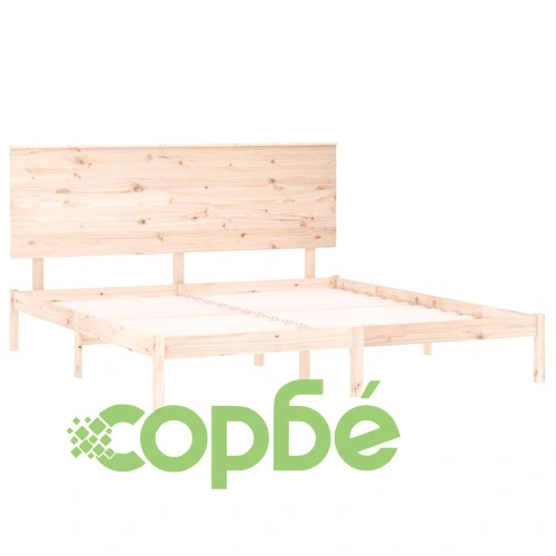 Рамка за легло без матрак, 160x200 см, масивна чамова дървесина ➤ топ цена ➤ sorbe.bg