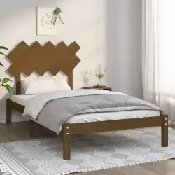 Рамка за легло, меденокафява, 100x200 см, масивно дърво
