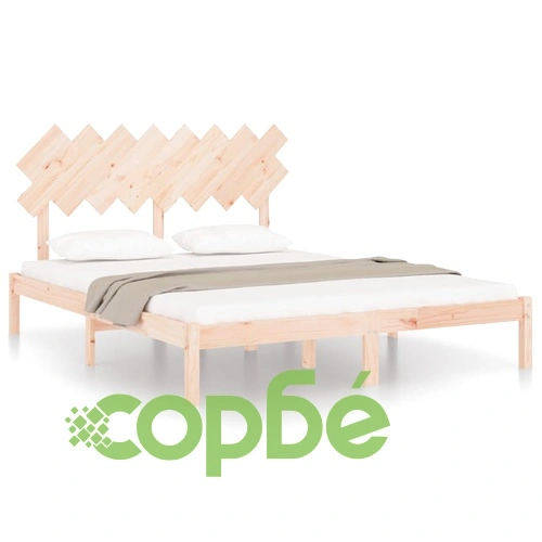 Рамка за легло 160x200 см масивно дърво ➤ топ цена ➤ sorbe.bg