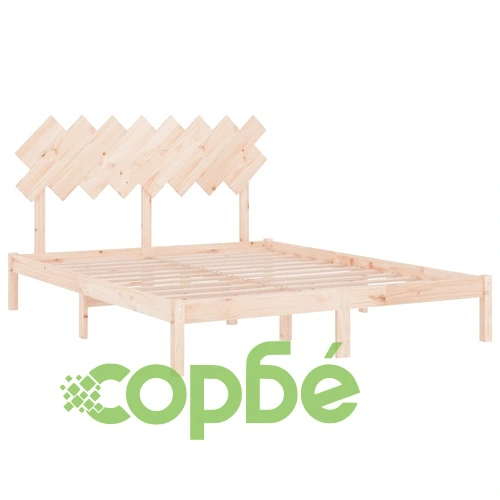 Рамка за легло 160x200 см масивно дърво ➤ топ цена ➤ sorbe.bg