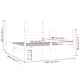 Рамка за легло, сива, бор масив, 135x190 см, Double