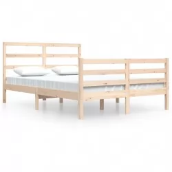 Рамка за легло, бор масив, 140x200 см