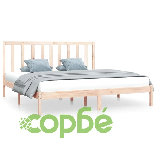 Рамка за легло, бор масив, 200x200 см ➤ топ цена ➤ sorbe.bg