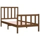 Рамка за легло меденокафява дърво 75x190 см Small Single