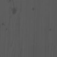 Рамка за легло, сива, дърво масив, 135x190 cм, Double