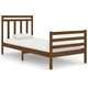Рамка за легло меденокафява дърво 75x190 см Small Single