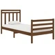 Рамка за легло меденокафява дърво 75x190 см Small Single