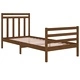 Рамка за легло меденокафява дърво 75x190 см Small Single