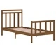 Рамка за легло меденокафява дърво 75x190 см Small Single