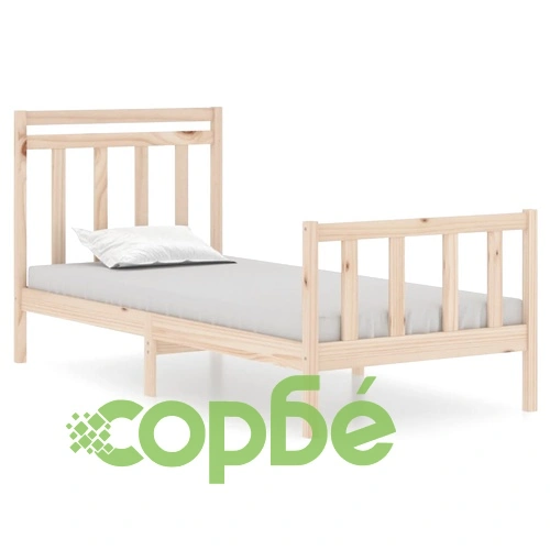 Рамка за легло, дърво масив, 90x190 см, Single ➤ топ цена ➤ sorbe.bg
