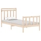 Рамка за легло, дърво масив, 90x190 см, Single