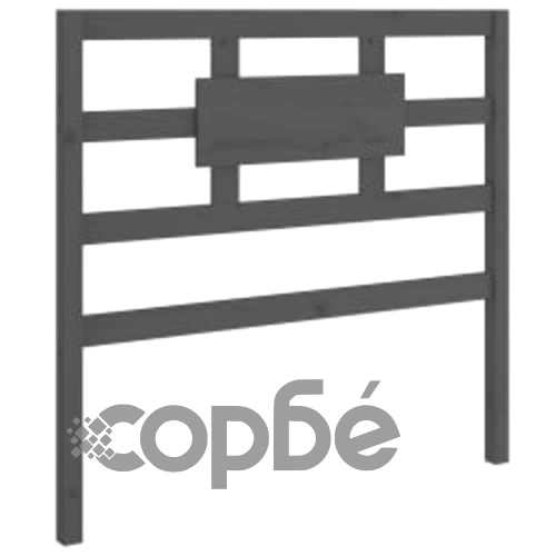 Рамка за легло, сива, дърво масив, 90x190 см, Single ➤ топ цена ➤ sorbe.bg