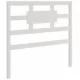 Рамка за легло, бяла, дърво масив, 90х200 см