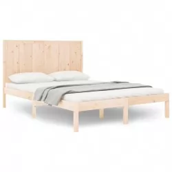 Рамка за легло, бор масив, 140x190 см