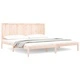 Рамка за легло без матрак 200x200 см масивна чамова дървесина
